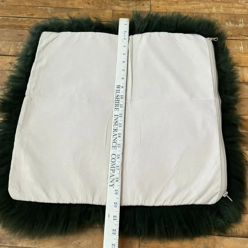 Handmade Genuine Mongolian Lamb Fur Pillow Shams 18
